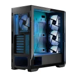 Modecom Horizon Flow Midi Tower Κουτί Υπολογιστή με Πλαϊνό Παράθυρο και RGB Φωτισμό Μαύρο - Image 3