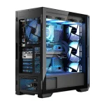 Modecom Horizon Flow Midi Tower Κουτί Υπολογιστή με Πλαϊνό Παράθυρο και RGB Φωτισμό Μαύρο - Image 9