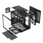 Modecom Panorama ARGB 5F Gaming Midi Tower Κουτί Υπολογιστή με Πλαϊνό Παράθυρο Μαύρο - Image 11