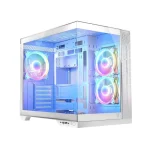 Modecom Panorama ARGB 3F Gaming Midi Tower Κουτί Υπολογιστή με Πλαϊνό Παράθυρο Λευκό