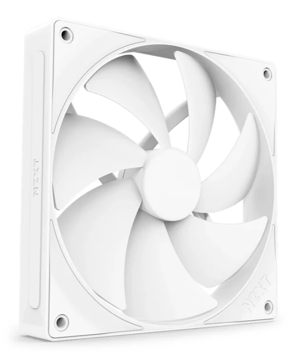 NZXT F140P Case Fan με Λευκό Φωτισμό και Σύνδεση 4-Pin PWM Λευκό