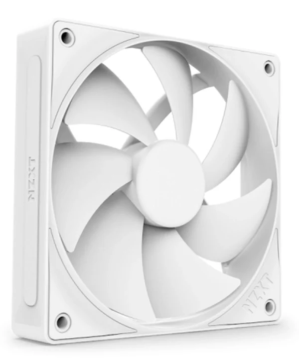NZXT F120P Case Fan με Λευκό Φωτισμό και Σύνδεση 4-Pin PWM Λευκό