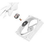 NZXT F120P Case Fan με Λευκό Φωτισμό και Σύνδεση 4-Pin PWM Λευκό - Image 5