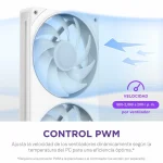 NZXT F280 RGB Core Case Fan με Σύνδεση 4-Pin PWM / 4-pin NZXT RGB Λευκό - Image 5