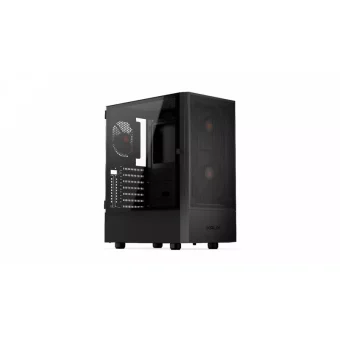 Krux Nadir Midi Tower Κουτί Υπολογιστή με Πλαϊνό Παράθυρο Μαύρο