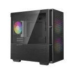 Deepcool CH360 Micro Tower Κουτί Υπολογιστή με Πλαϊνό Παράθυρο και RGB Φωτισμό Μαύρο - Image 4