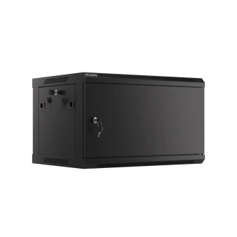 Lanberg Επιτοίχια Καμπίνα Rack 6U 60x60cm Μαύρο WF01-6406-00B WF01-6406-00B