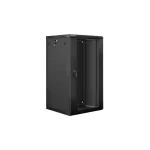 Lanberg Επιτοίχια Καμπίνα Rack 22U 60x60x108.5cm Μαύρο WF01-6622-10B WF01-6622-10B