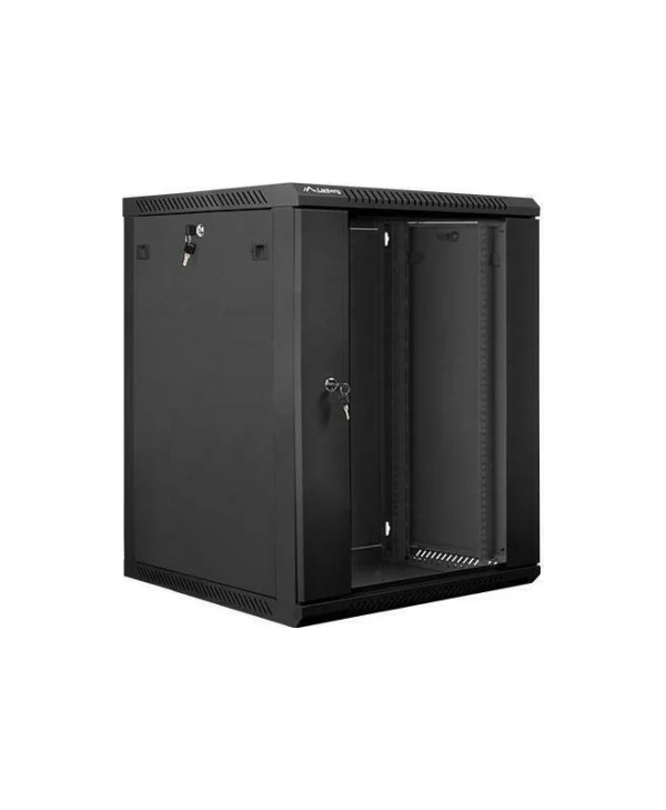 Lanberg Επιτοίχια Καμπίνα Rack 15U 60x60x77.4cm Μαύρο WF01-6615-10B WF01-6615-10B
