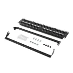 Lanberg Patch Panel για Rack 2U 19" 48 Θυρών Μαύρο - Image 2