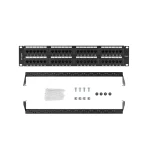 Lanberg Patch Panel για Rack 2U 19" 48 Θυρών Μαύρο - Image 3