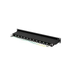Lanberg Patch Panel για Rack 1U 19" 24 Θυρών cat7 Μαύρο - Image 2