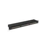 Lanberg Patch Panel Shielded για Rack 1U 19" 24 Θυρών cat6a Μαύρο - Image 3