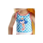 Barbie Beach Doll With Mermaid Swimsuit Κούκλα Chelsea για 3+ ετών+ Ετών 15εκ. - Image 5