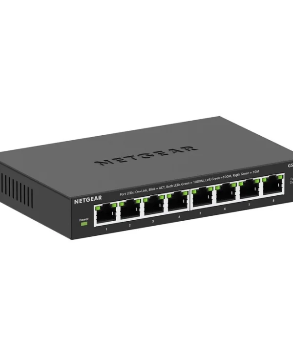 NetGear GS308E-400EUS v1 Unmanaged L2 Switch με 8 Θύρες Gigabit (1Gbps) Ethernet GS308E-400EUS