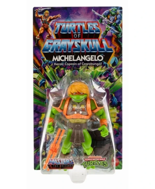 Φιγούρα Δράσης Grayskull Masters of the Universe MICHELANGELO 14εκ. HTH13