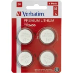 Verbatim Premium Lithium Μπαταρίες Ρολογιών CR2430 3V 4τμχ