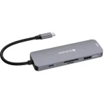 Verbatim USB-C Pro CMH-08 USB-C Docking Station με HDMI 4K PD και σύνδεση 2 Οθονών Γκρι - Image 4