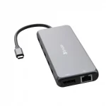 Verbatim CMH-13 USB-C Docking Station με HDMI/DisplayPort 4K PD Ethernet και σύνδεση 3 Οθονών Γκρι - Image 4