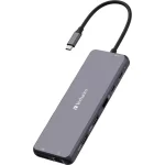 Verbatim CMH-13 USB-C Docking Station με HDMI/DisplayPort 4K PD Ethernet και σύνδεση 3 Οθονών Γκρι - Image 10