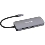 Verbatim CMH-9 USB-C Docking Station με HDMI 4K PD Ethernet Γκρι - Image 6