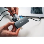 Verbatim CMH-9 USB-C Docking Station με HDMI 4K PD Ethernet Γκρι - Image 8