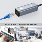 Techly Idata-usb-etgiga-ca USB-C Αντάπτορας Δικτύου για Ενσύρματη σύνδεση Gigabit Ethernet - Image 2