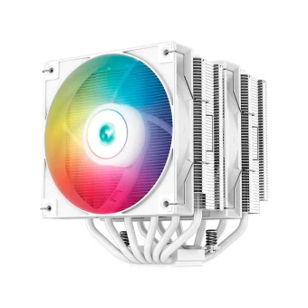 Deepcool AG620 WH ARGB Ψύκτρα Επεξεργαστή Διπλού Ανεμιστήρα για Socket AM4/AM5/1200/115x/1700 Λευκή