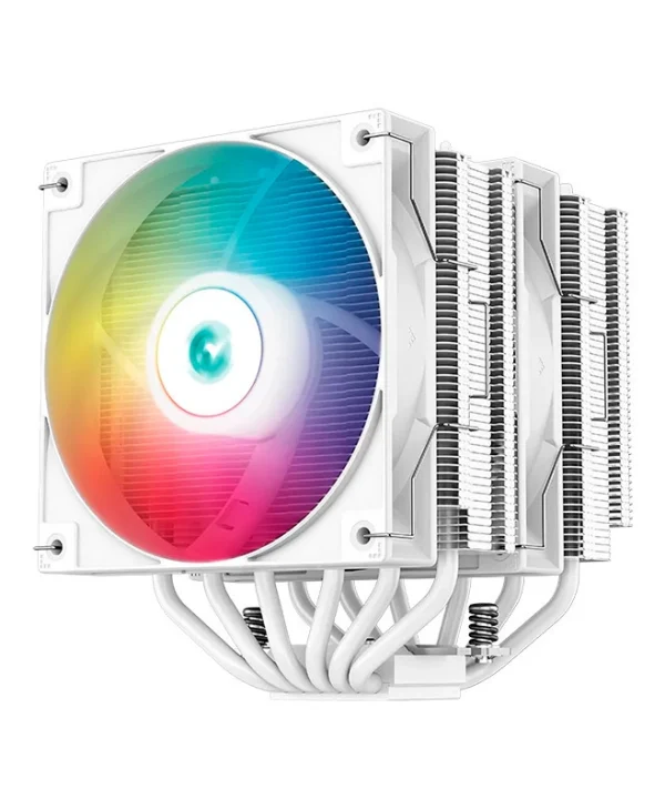 Deepcool AG620 WH ARGB Ψύκτρα Επεξεργαστή Διπλού Ανεμιστήρα για Socket AM4/AM5/1200/115x/1700 Λευκή
