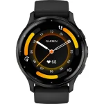 Garmin Venu 3 Stainless Steel 45mm Αδιάβροχο Smartwatch με Παλμογράφο (Slate Bezel With Black Silicone Band) - Image 4