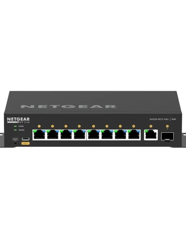 NetGear GSM4210PD Managed L2 PoE Switch με 9 Θύρες Gigabit (1Gbps) Ethernet και 1 SFP Θύρα