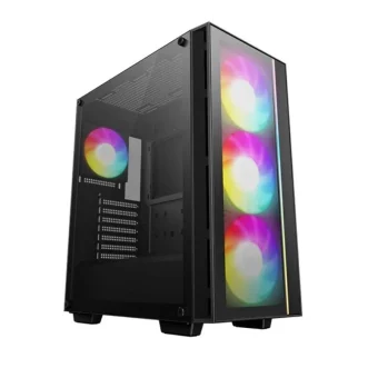 Deepcool Matrexx 55 V4 C Gaming Midi Tower Κουτί Υπολογιστή με Πλαϊνό Παράθυρο και RGB Φωτισμό Μαύρο