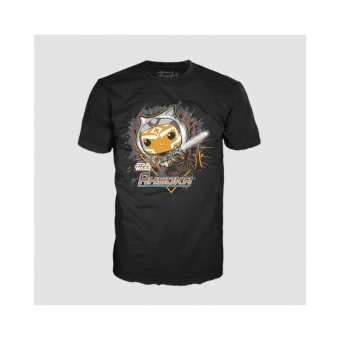 Funko Pop! Tees Movies: Star Wars: Ahsoka - Tee Book Boba Fett Ahsoka L