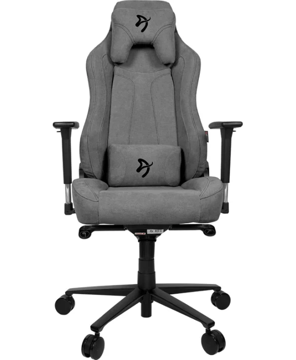 Arozzi Vernazza Soft Fabric Υφασμάτινη Καρέκλα Gaming με Ρυθμιζόμενα Μπράτσα Ash