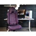 Arozzi Vernazza Soft Fabric Υφασμάτινη Καρέκλα Gaming με Ρυθμιζόμενα Μπράτσα Purple - Image 2