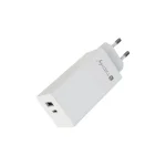 Techly Φορτιστής Χωρίς Καλώδιο με Θύρα USB-A και Θύρα USB-C 100W Power Delivery Λευκός (IPW-PD100W-WH) IPW-PD100W-WH