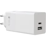 Techly Φορτιστής Χωρίς Καλώδιο με Θύρα USB-A και Θύρα USB-C 100W Power Delivery Λευκός (IPW-PD100W-WH) IPW-PD100W-WH - Image 2