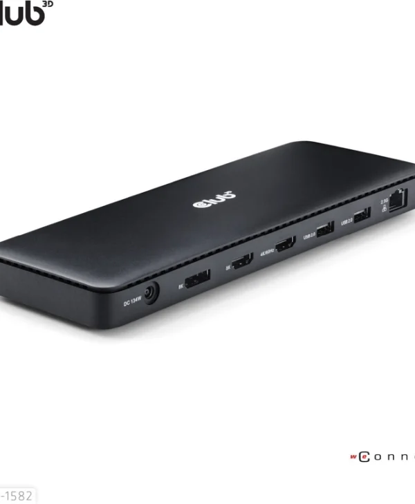 Club3D Thunderbolt 4 Docking Station με HDMI/DisplayPort 4K PD Ethernet Μαύρο (CSV-1582) CSV-1582