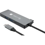 Techly USB-C Docking Station με HDMI 4K PD Ασημί (IUSB32C-HUB4HPD) IUSB32C-HUB4HPD - Image 4