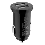 Techly Φορτιστής Αυτοκινήτου Mini 24W με Θύρες: 2xUSB Μαύρος - Image 2