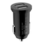 Techly Φορτιστής Αυτοκινήτου 12W 2.4A με Θύρες: 2xUSB Μαύρος - Image 2