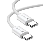 Techly USB 2.0 Cable USB-C male - USB-C 240W Λευκό 1m (ICOC MU4-40G240W1)