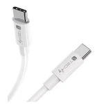 Techly USB 2.0 Cable USB-C male - USB-C 240W Λευκό 1m (ICOC MU4-40G240W1) - Image 3