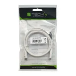 Techly USB 2.0 Cable USB-C male - USB-C 240W Λευκό 2m ICOC MU4-20G240W2 - Image 3