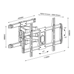 Techly ICA-PLB 473 Βάση Τηλεόρασης Τοίχου με Βραχίονα έως 75" και 60kg - Image 3