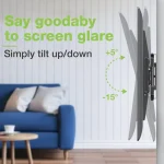 Techly ICA-PLB 473 Βάση Τηλεόρασης Τοίχου με Βραχίονα έως 75" και 60kg - Image 5