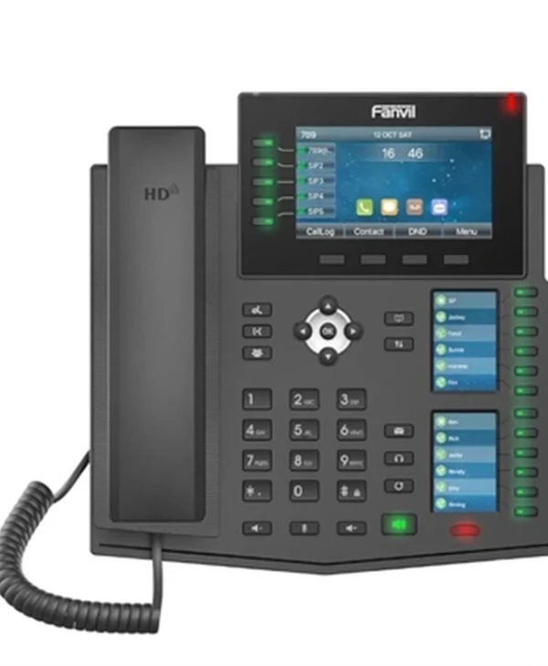 Fanvil X6U Ενσύρματο Τηλέφωνο IP 20 γραμμών Μαύρο