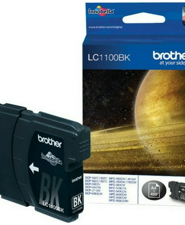 Brother LC1100 Γνήσιο Μελάνι Εκτυπωτή InkJet Μαύρο (LC-1100BK)