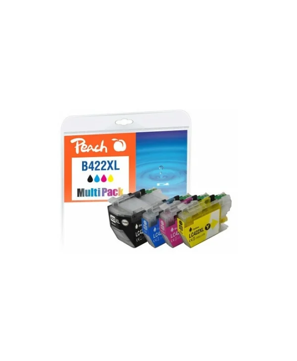 Peach Πακέτο Συμβατών Μελανιών Εκτυπωτή InkJet Brother LC-422XL Μαύρο 1τμχ