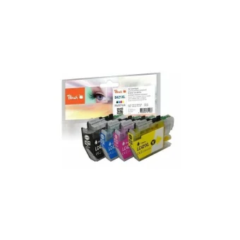 Peach Πακέτο Συμβατών Μελανιών Εκτυπωτή InkJet Brother LC-421XL 770 Σελίδων 22ml Μαύρο 4τμχ